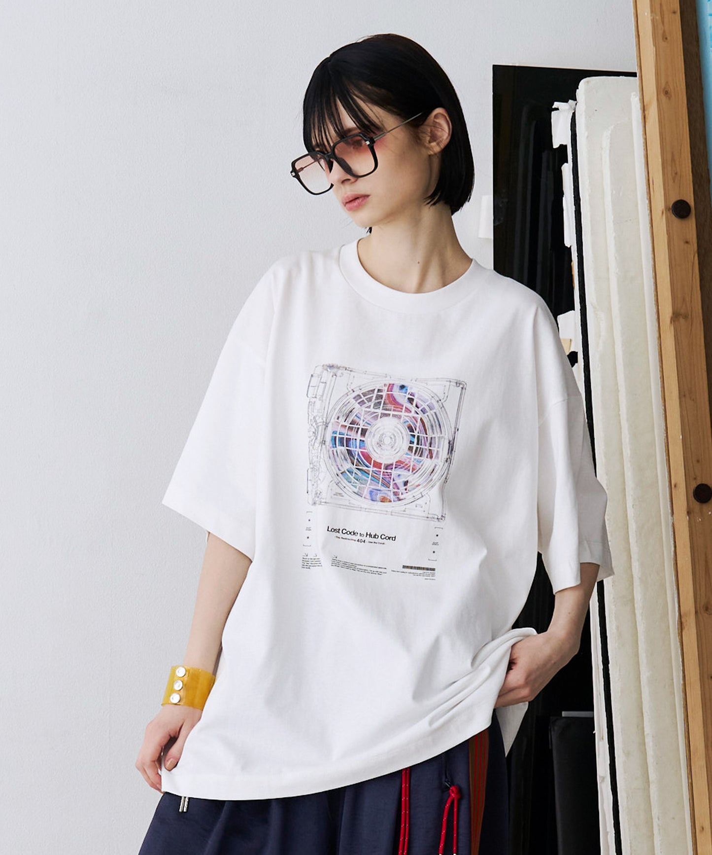 【SALE】CORD DISC PRINT TEE