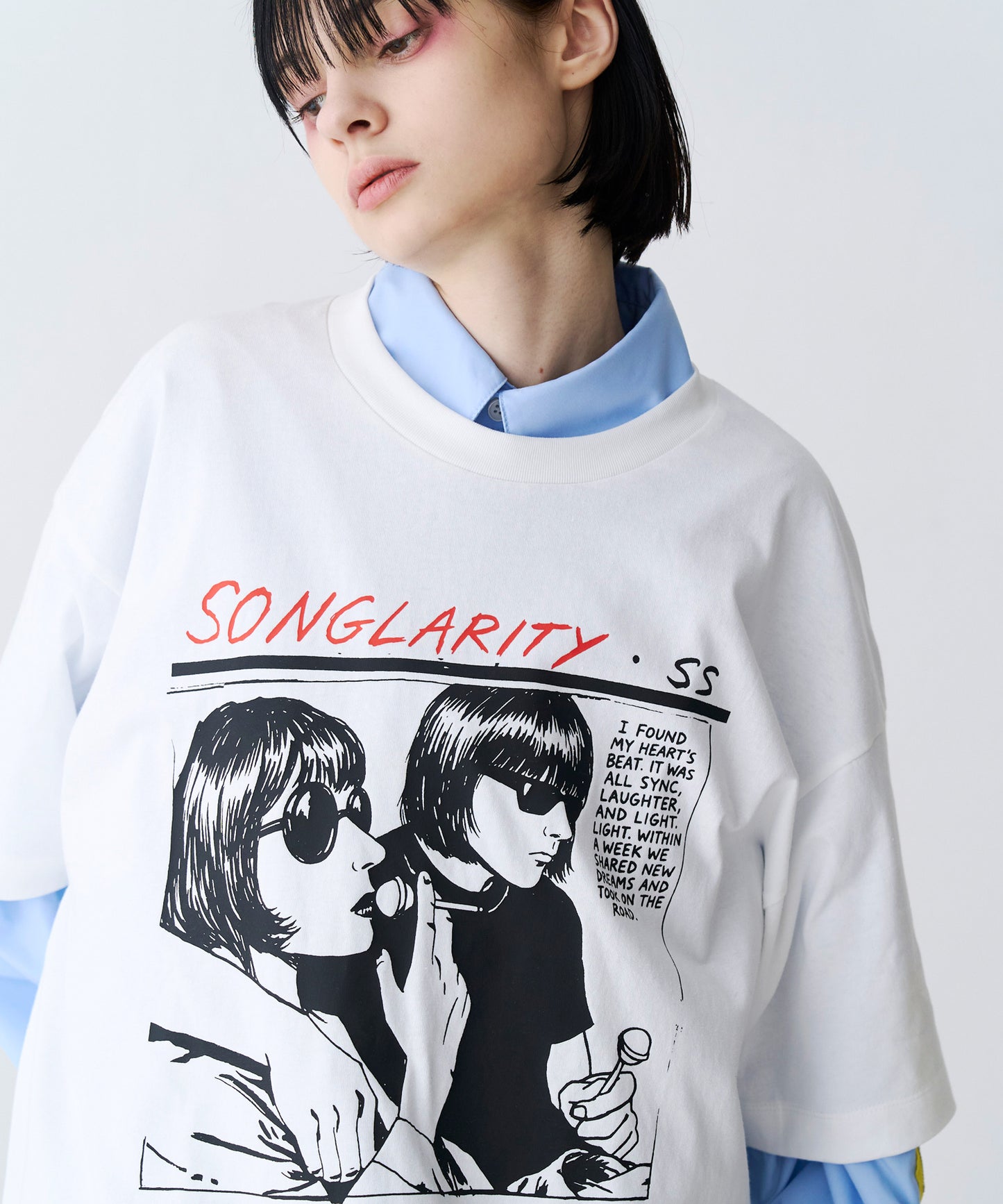【SALE】HAND DREW PRINT TEE
