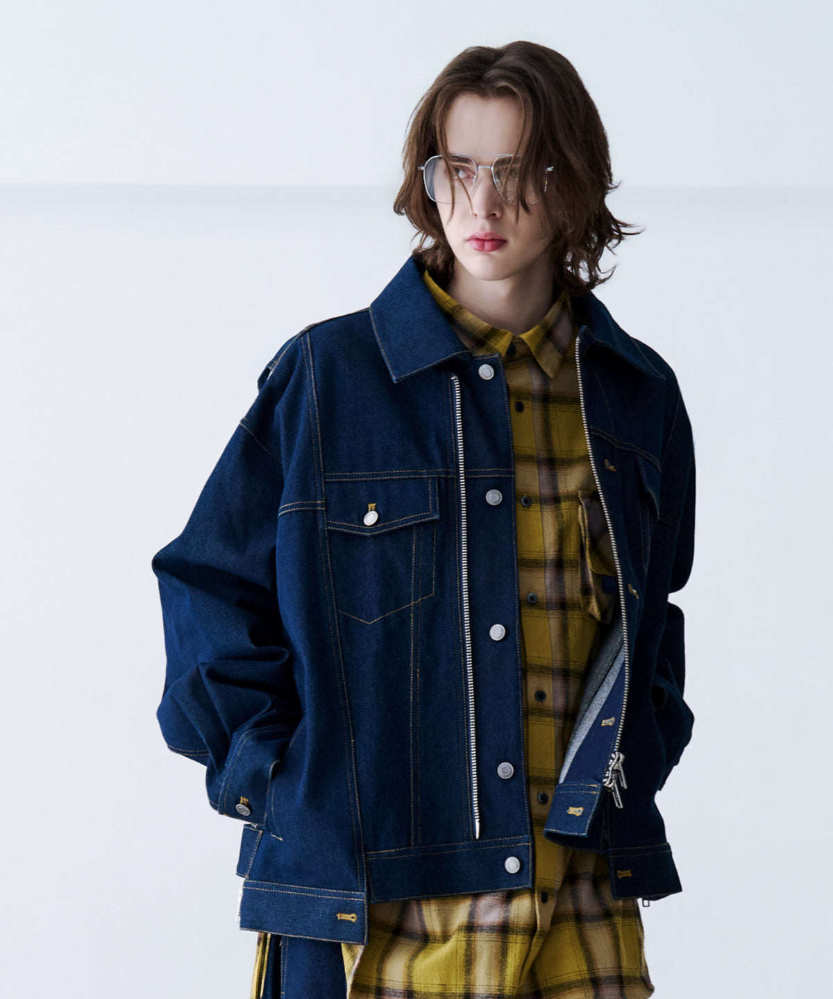 CHECK MULTI POCKET SHIRT