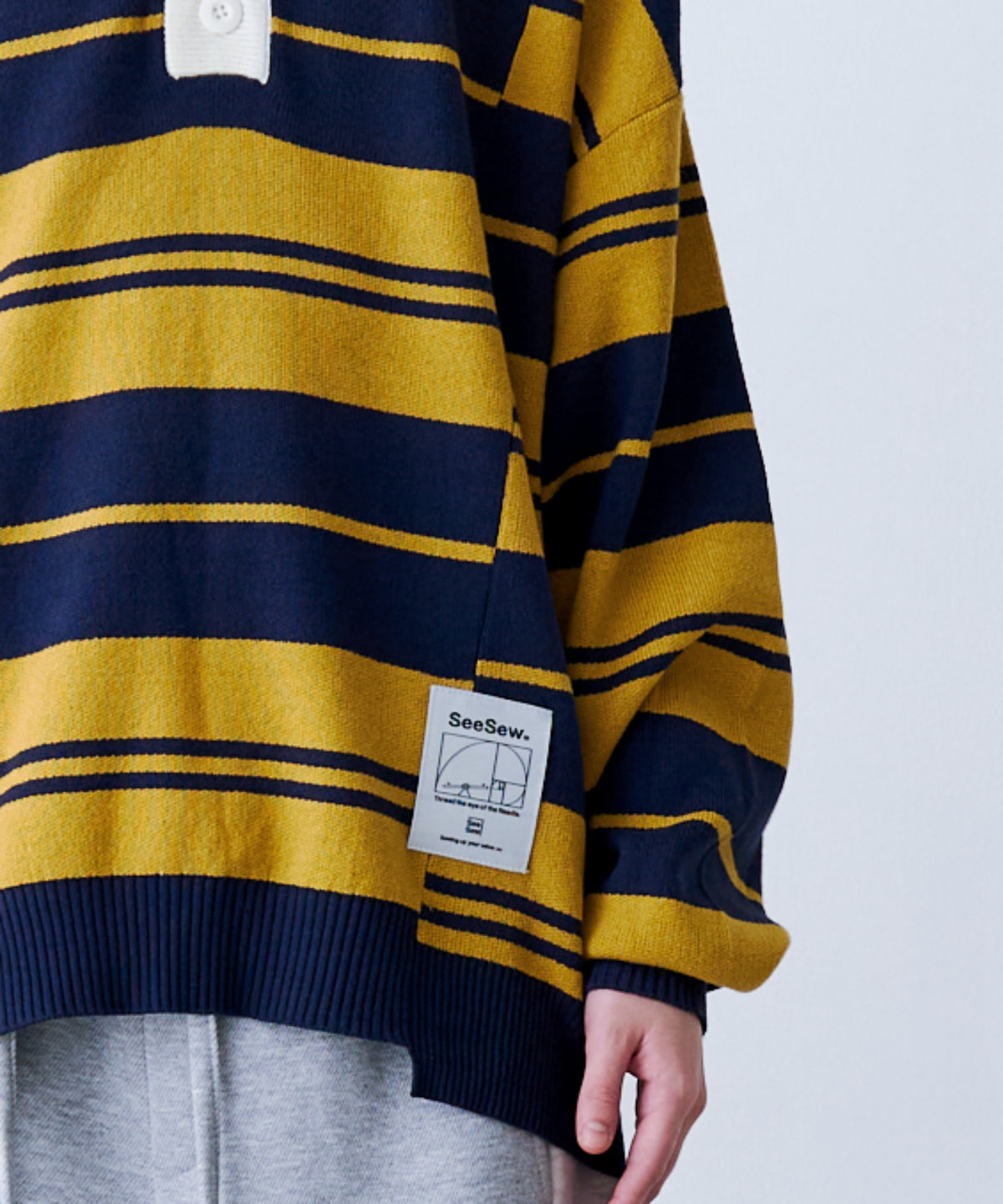 BORDER KNIT POLO