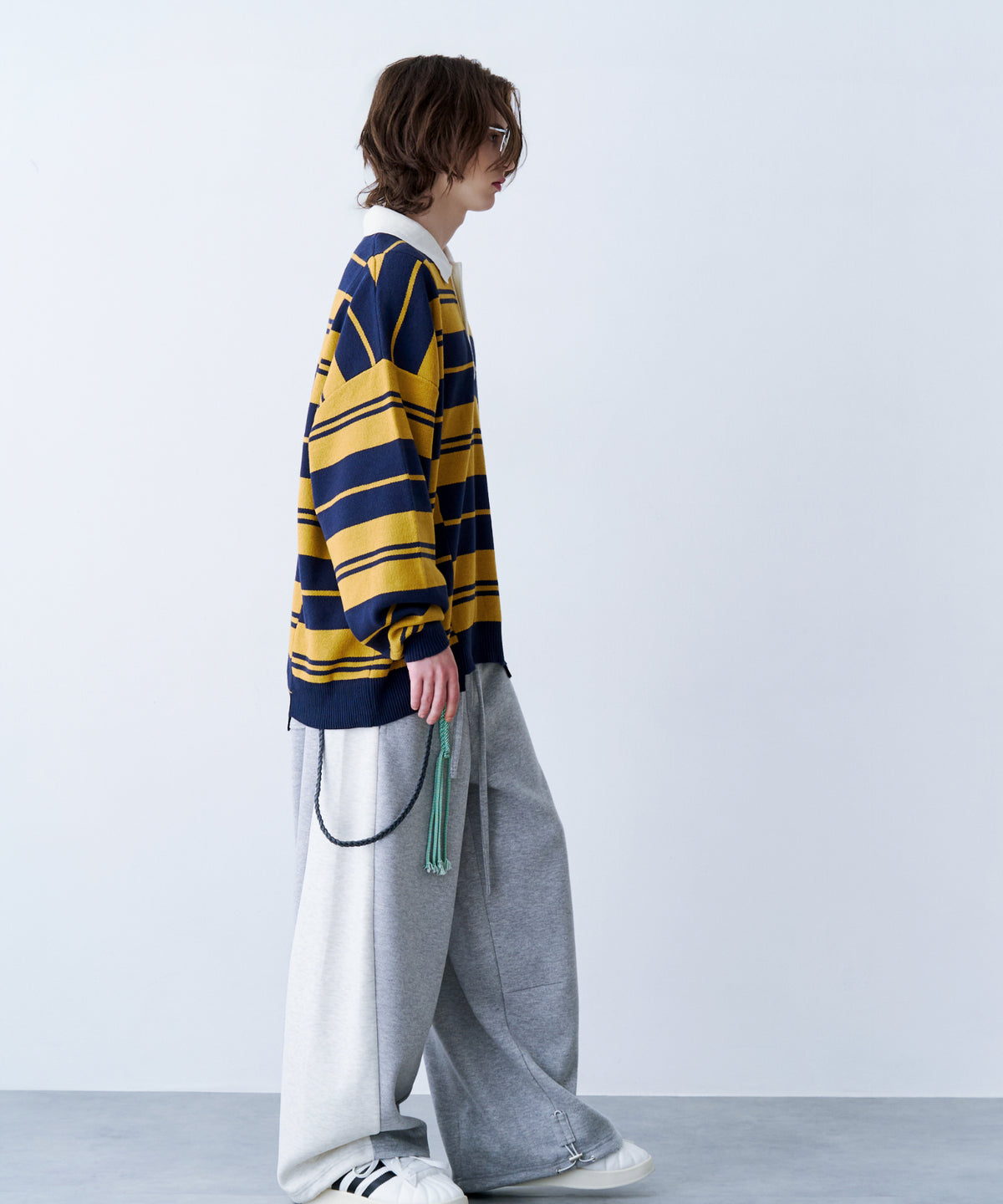 BORDER KNIT POLO