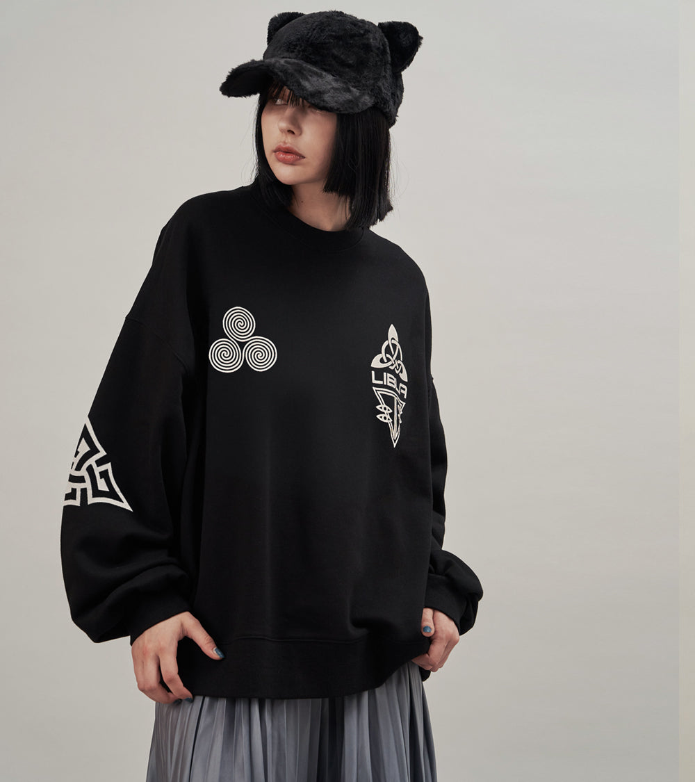 【SALE】LIBRA MULTIPRINT SWEAT