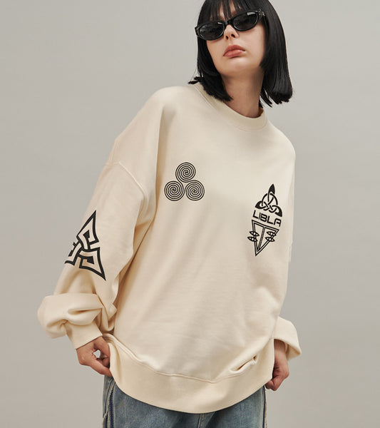 【SALE】LIBRA MULTIPRINT SWEAT